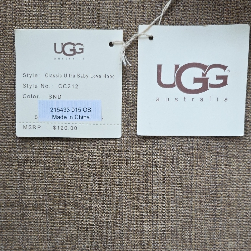 πNWTπUGG Cream Shearling Shoulder Bag W/ DUSTER - Picture 9 of 13